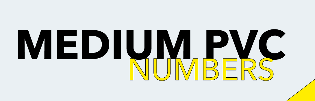 Numbers PVC medium