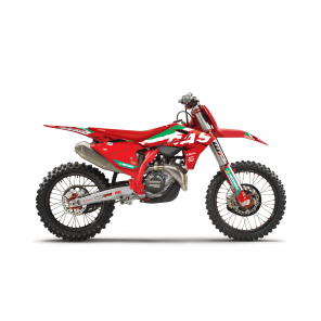 Kit Adesivi Completi di tabelle Portanumero replica GAS GAS Factory ISDE 2025