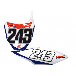 Kit Adesivi Portanumero Personalizzato modello Replica Honda HRC 2017/2018
