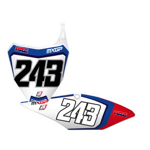 Kit Adesivi Portanumero Personalizzato Grafica Replica Honda HRC 2019