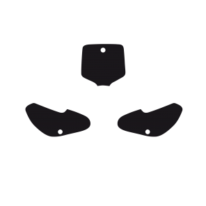 Kit Adesivi Portanumero Monocolore KAWASAKI KX 65 00-24