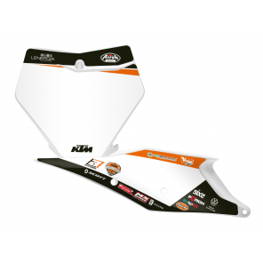 Kit Adesivi Portanumero Personalizzato modello Replica KTM Trophy 2022