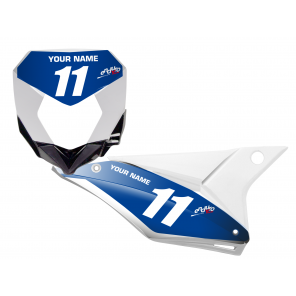 Kit Adesivi Portanumero Personalizzato modello Replica SHERCO CH racing 2018