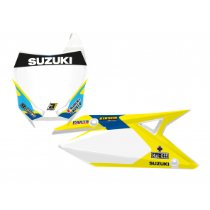 Kit Adesivi Portanumero Personalizzato modello Replica Team KSRT Restyle 2022 SUZUKI