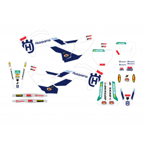 Kit Adesivi Replica Husqvarna Factory MxGP 2025 HUSQVARNA