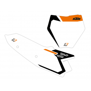 Pre-cut Number Plate with Graphics KTM