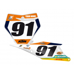 Placas porta números personalizadas Replica KTM Factory Racing 2018