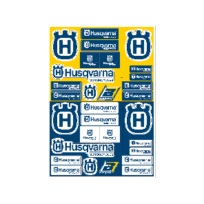 Juego Stickers Logo Sponsor HUSQVARNA