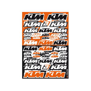 Juego Stickers Logo Sponsor KTM